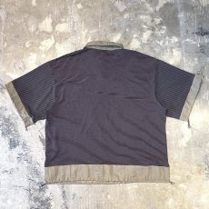 画像3: 【WONDERGROUND】BORDER PATTERN HSL BUTTON DRAW CODE S/S SHIRT / OS (3)
