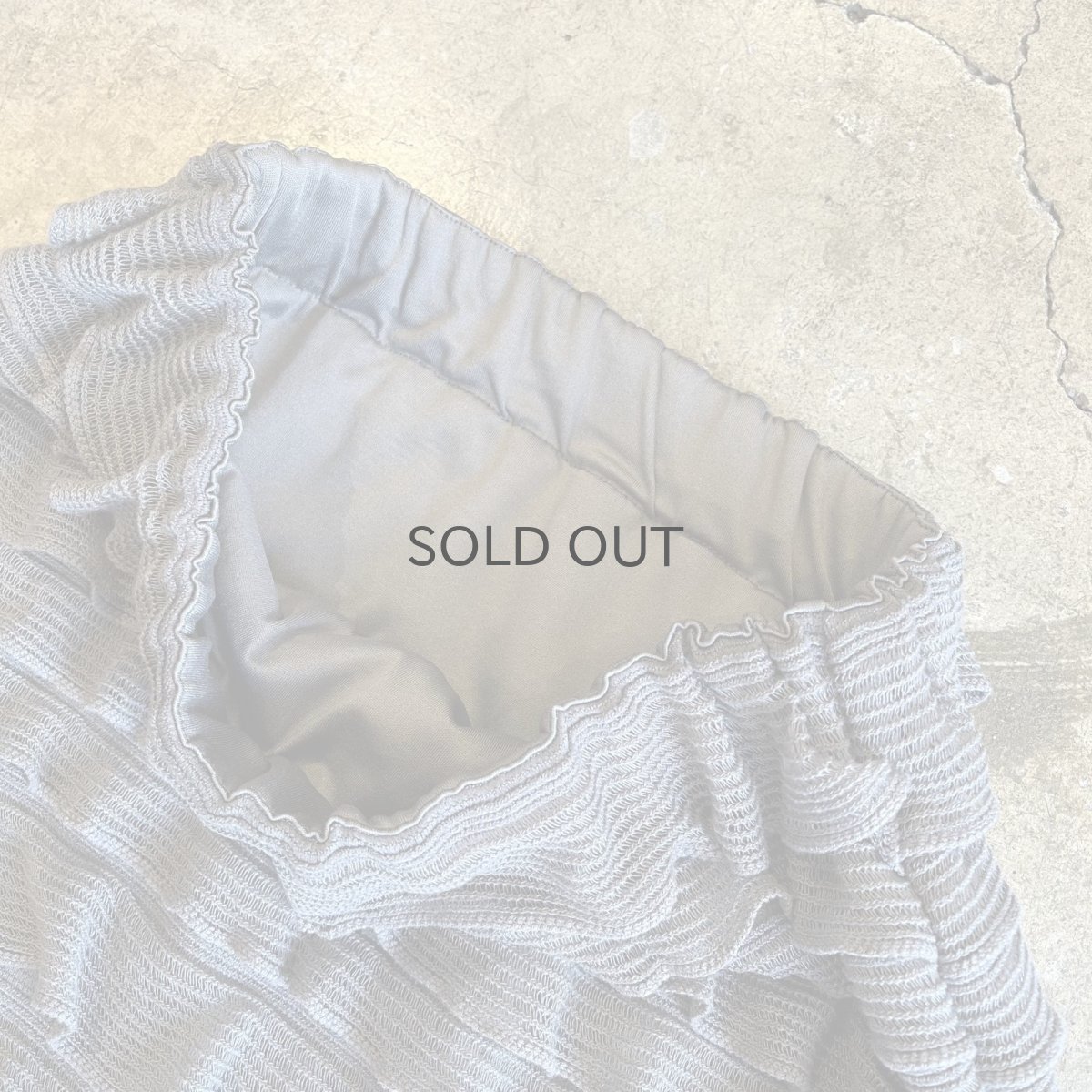 画像8: GREY COLOR MESH FRILL TIERED DESIGN LONG SKIRT / W22~W29 (8)