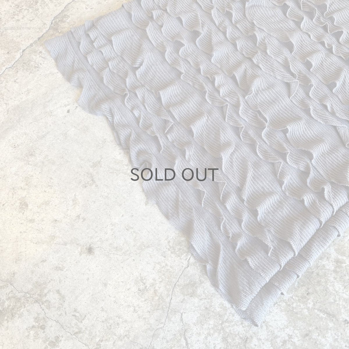 画像5: GREY COLOR MESH FRILL TIERED DESIGN LONG SKIRT / W22~W29 (5)