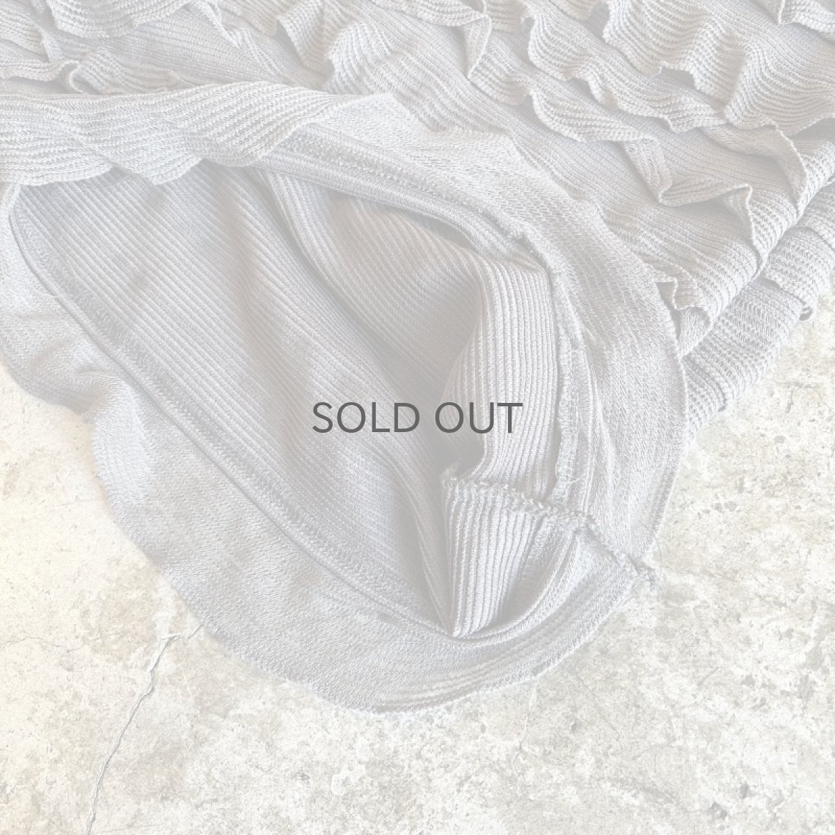 画像6: GREY COLOR MESH FRILL TIERED DESIGN LONG SKIRT / W22~W29 (6)