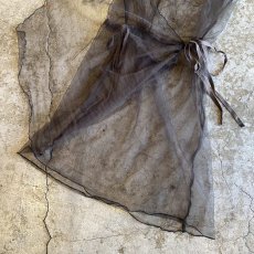 画像7: WRAP DESIGN TULLE LONG TOPS / Ladies M (7)