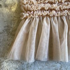 画像8: PALE TONE COLOR TULLE FRILL DESIGN CAMISOLE / FREE (8)