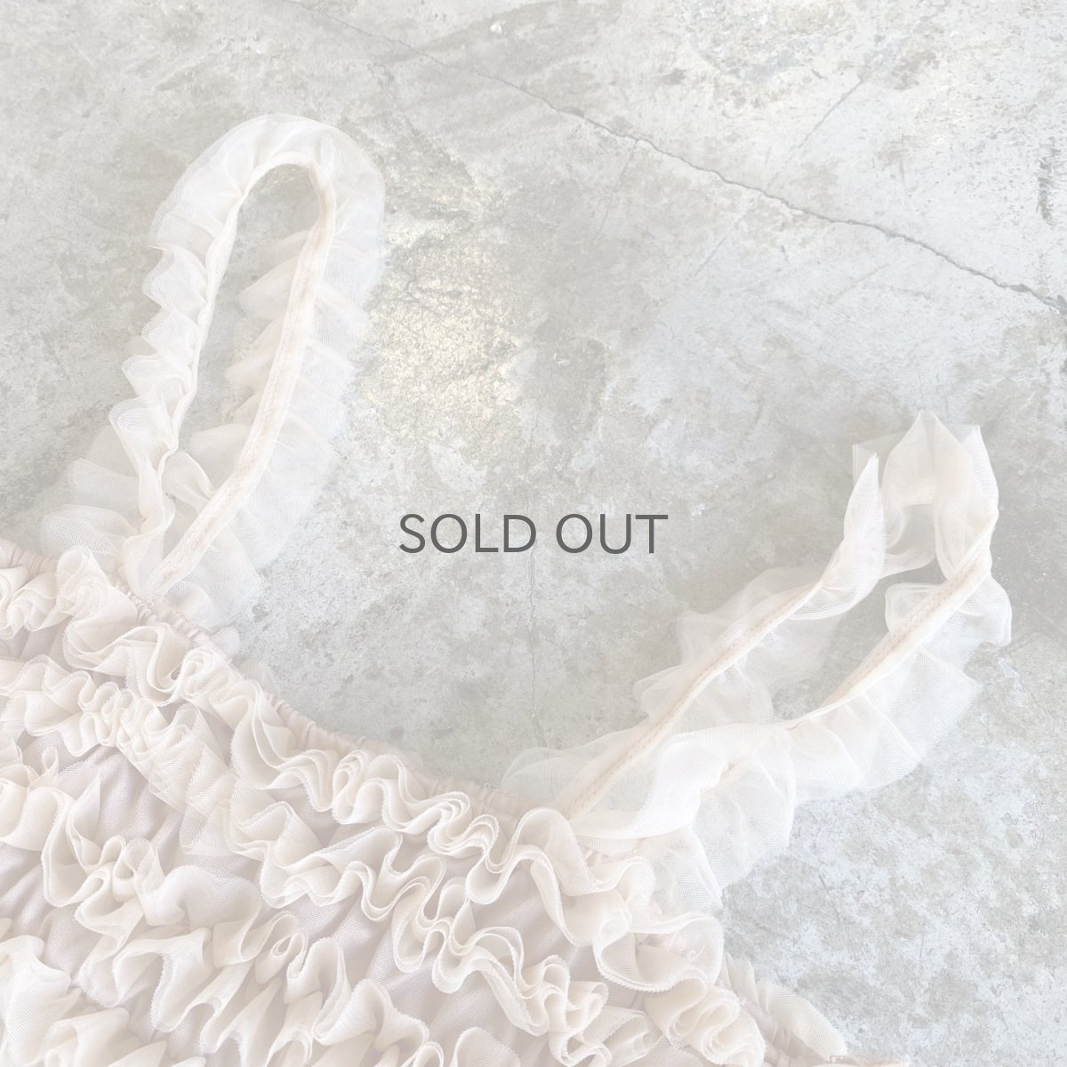画像5: PALE TONE COLOR TULLE FRILL DESIGN CAMISOLE / FREE (5)