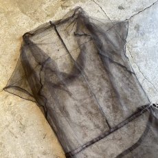 画像10: WRAP DESIGN TULLE LONG TOPS / Ladies M (10)