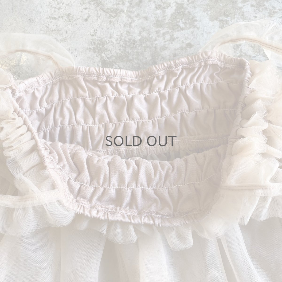 画像9: PALE TONE COLOR TULLE FRILL DESIGN CAMISOLE / FREE (9)