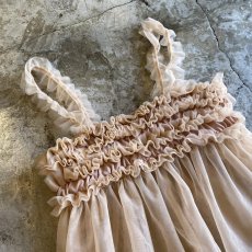 画像3: PALE TONE COLOR TULLE FRILL DESIGN CAMISOLE / FREE (3)