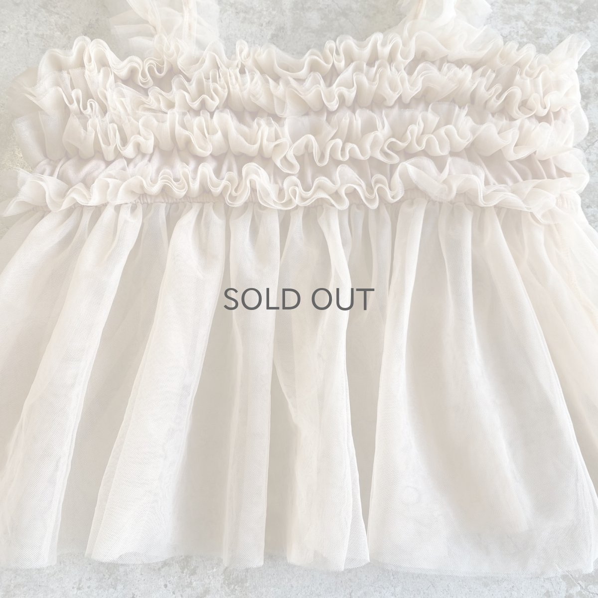 画像6: PALE TONE COLOR TULLE FRILL DESIGN CAMISOLE / FREE (6)