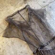 画像3: WRAP DESIGN TULLE LONG TOPS / Ladies M (3)