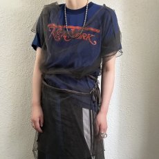 画像12: WRAP DESIGN TULLE LONG TOPS / Ladies M (12)