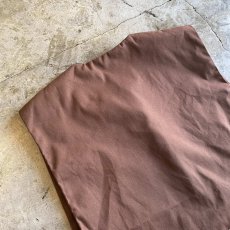 画像10: BROWN COLOR SIDE SLIT BELT DESIGN VEST / Ladies M (10)