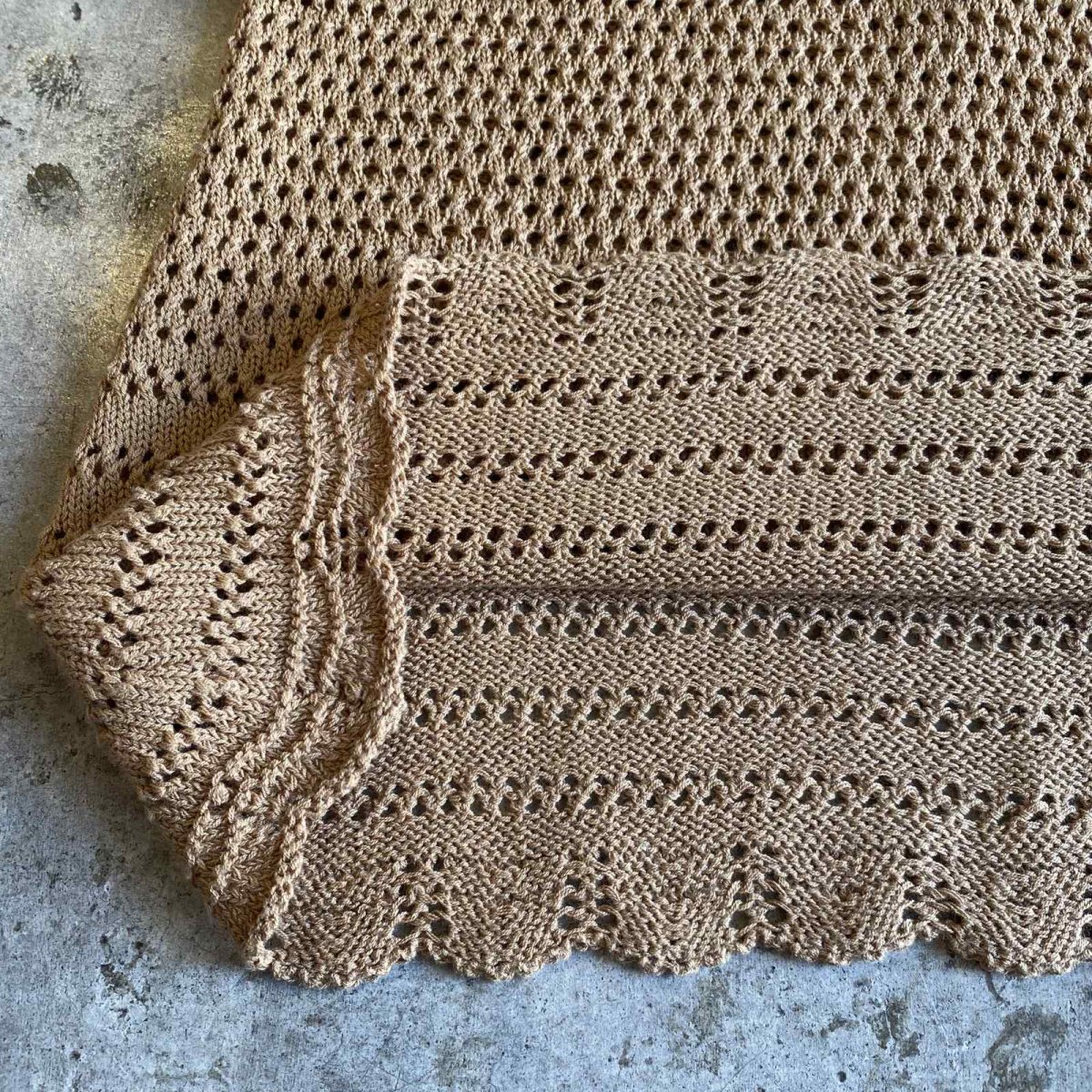 画像7: BEIGE COLOR CROCHET DESIGN CAMISOLE / Ladies M (7)
