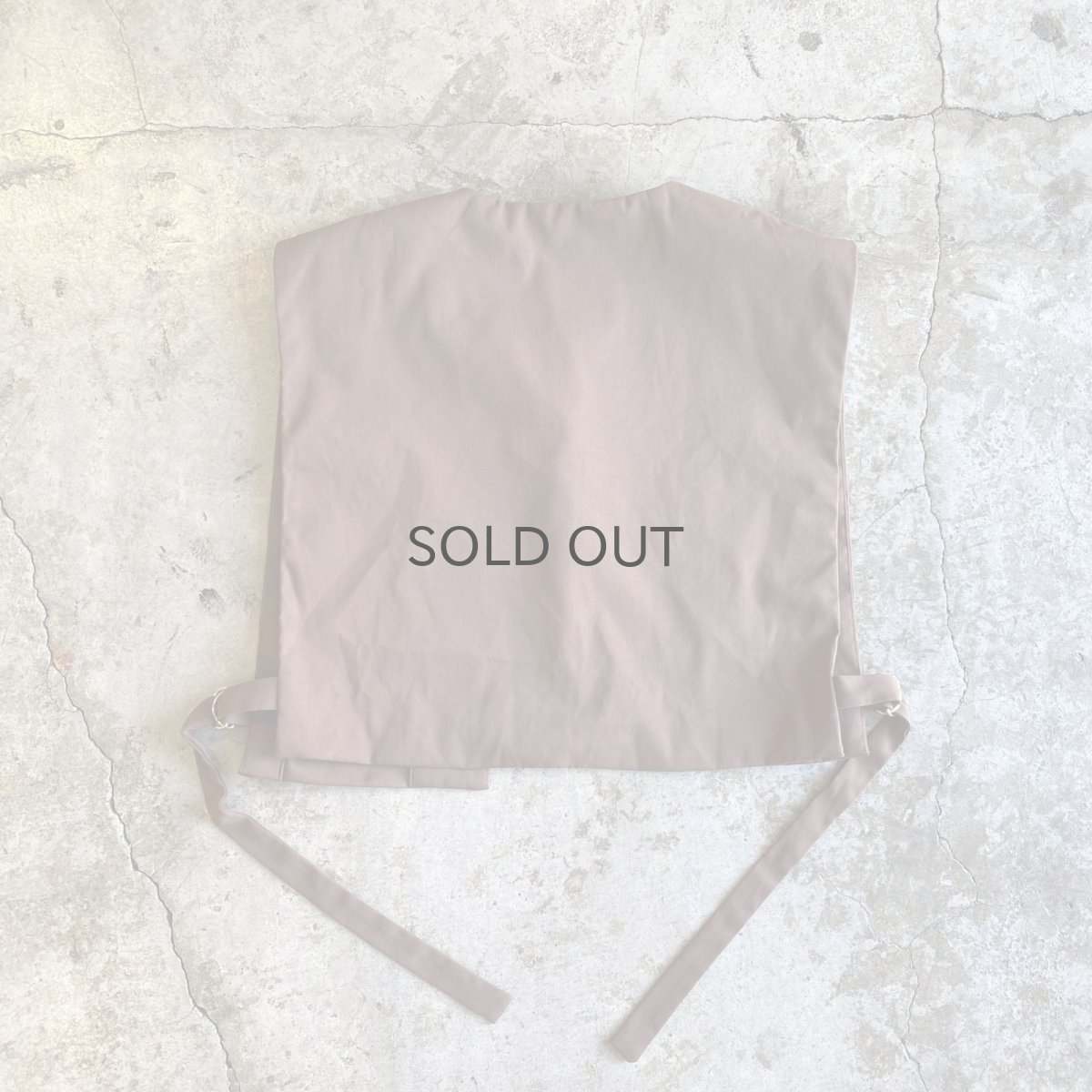 画像2: BROWN COLOR SIDE SLIT BELT DESIGN VEST / Ladies M (2)