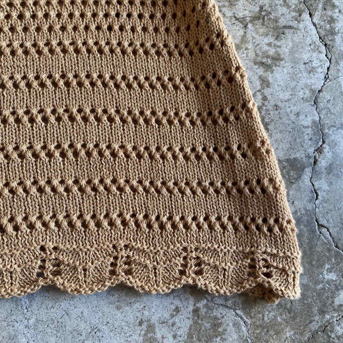 画像6: BEIGE COLOR CROCHET DESIGN CAMISOLE / Ladies M (6)