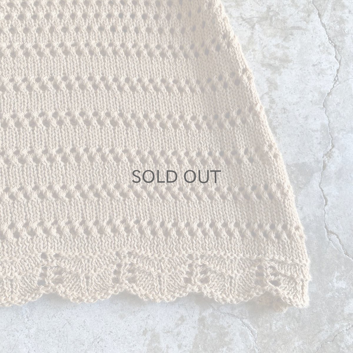 画像6: BEIGE COLOR CROCHET DESIGN CAMISOLE / Ladies M (6)