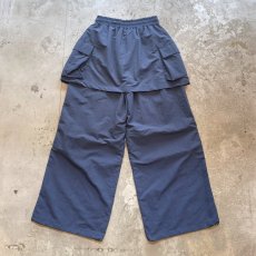 画像2: 【WONDERGROUND】LAYERED COLOR APRON PANTS / BLUE / OS (2)