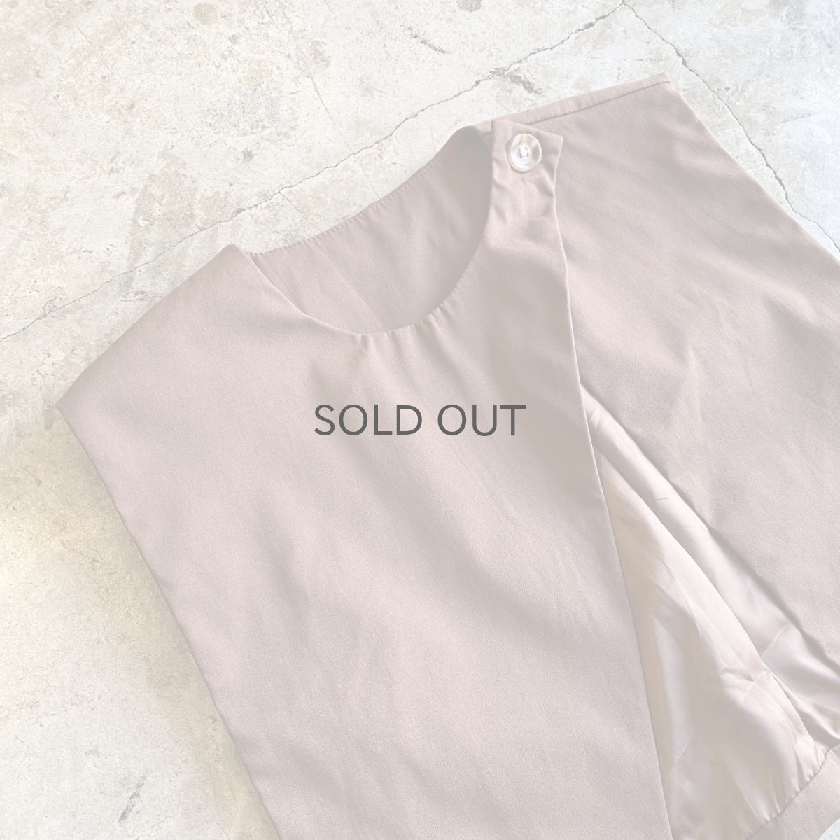 画像3: BROWN COLOR SIDE SLIT BELT DESIGN VEST / Ladies M (3)