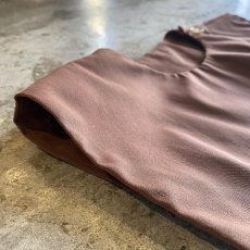 画像8: BROWN COLOR SIDE SLIT BELT DESIGN VEST / Ladies M (8)
