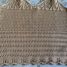 画像5: BEIGE COLOR CROCHET DESIGN CAMISOLE / Ladies M (5)