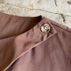 画像5: BROWN COLOR SIDE SLIT BELT DESIGN VEST / Ladies M (5)