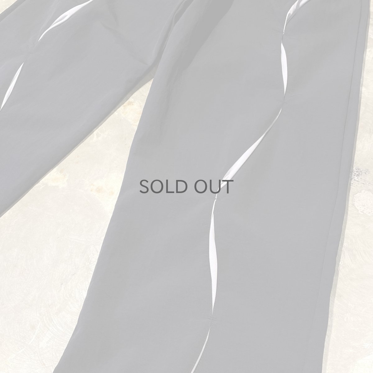 画像6: 【WONDERGROUND】WAVE NOTCH PATTERN NYLON PANTS / BLACK / OS (6)