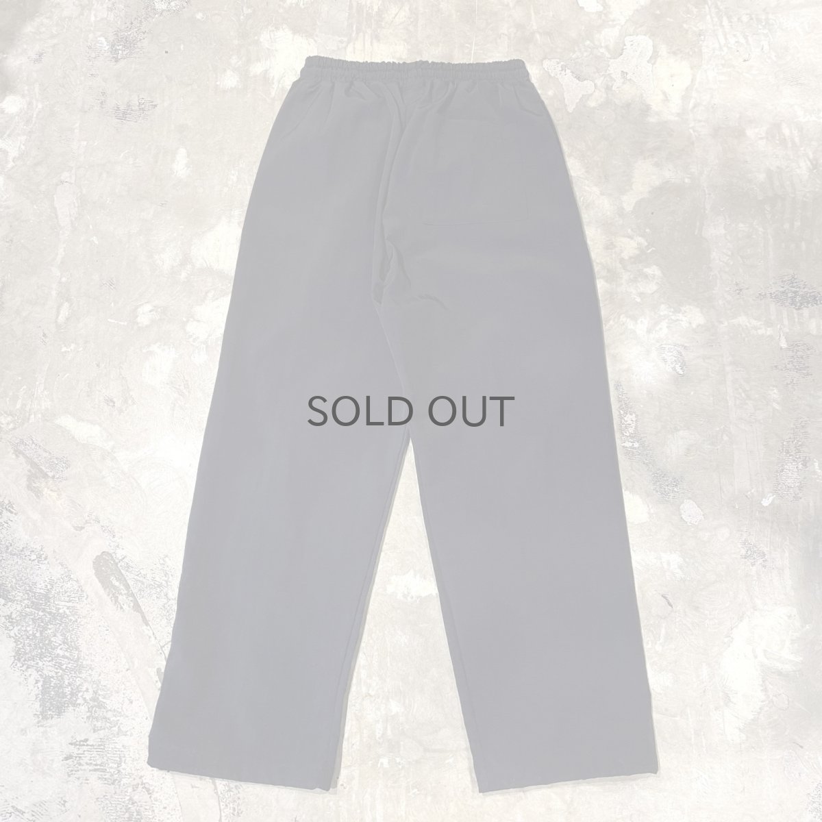 画像2: 【WONDERGROUND】WAVE NOTCH PATTERN NYLON PANTS / BLACK / OS (2)