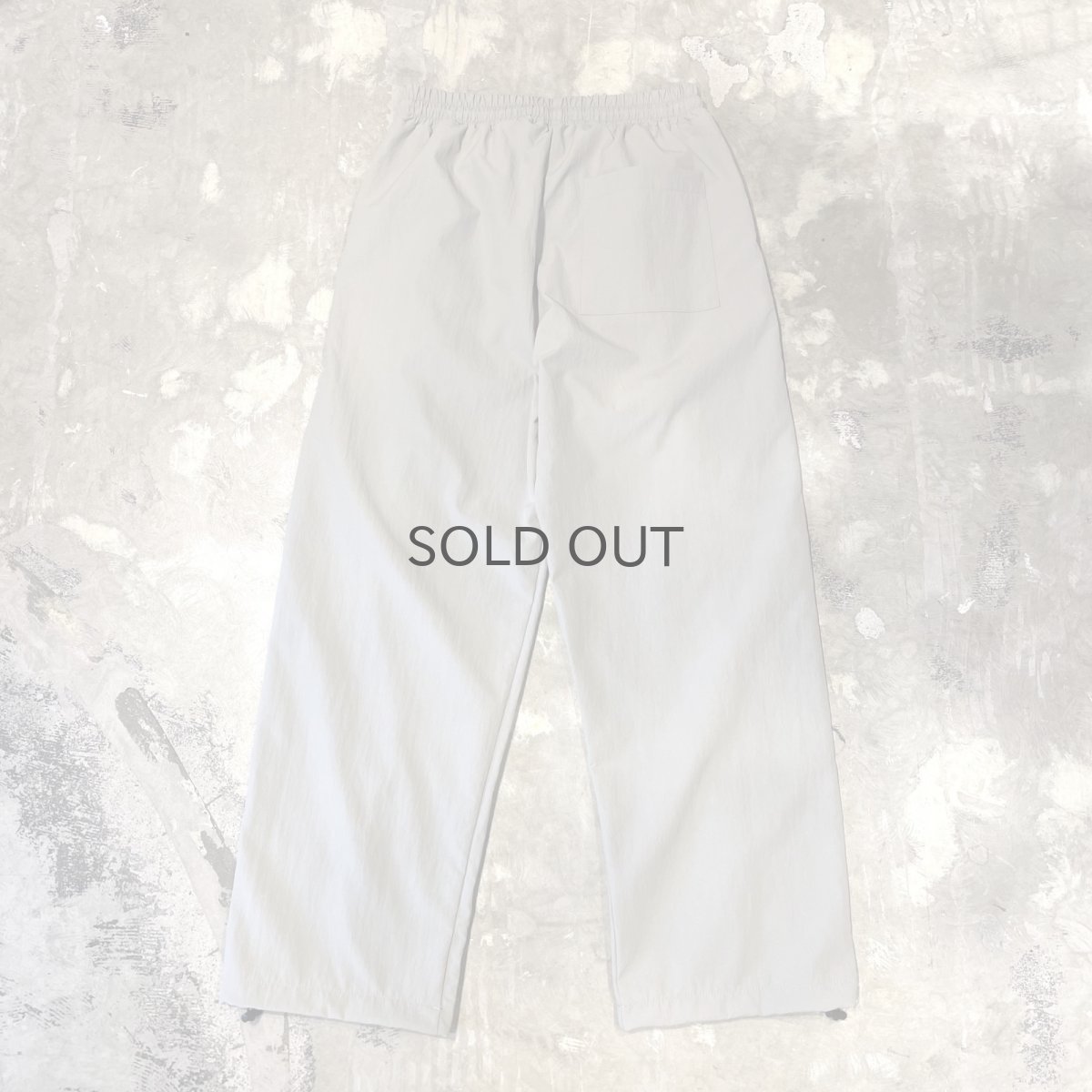 画像2: 【WONDERGROUND】WAVE NOTCH PATTERN NYLON PANTS / GRAY / OS (2)