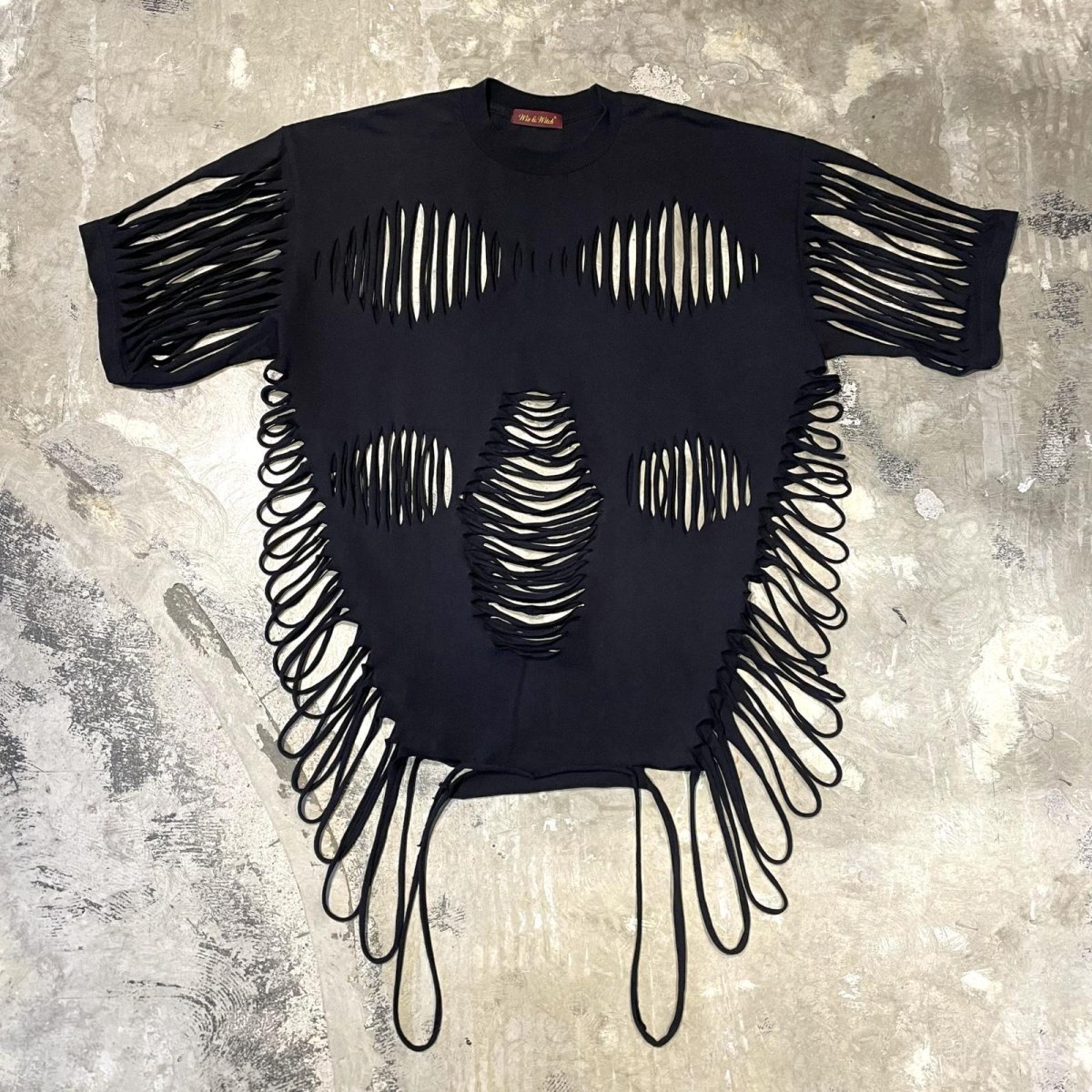 画像1: 【Wiz&Witch】"DIRTY BEAUTIFUL" BONE TEE / BLACK / OS (1)