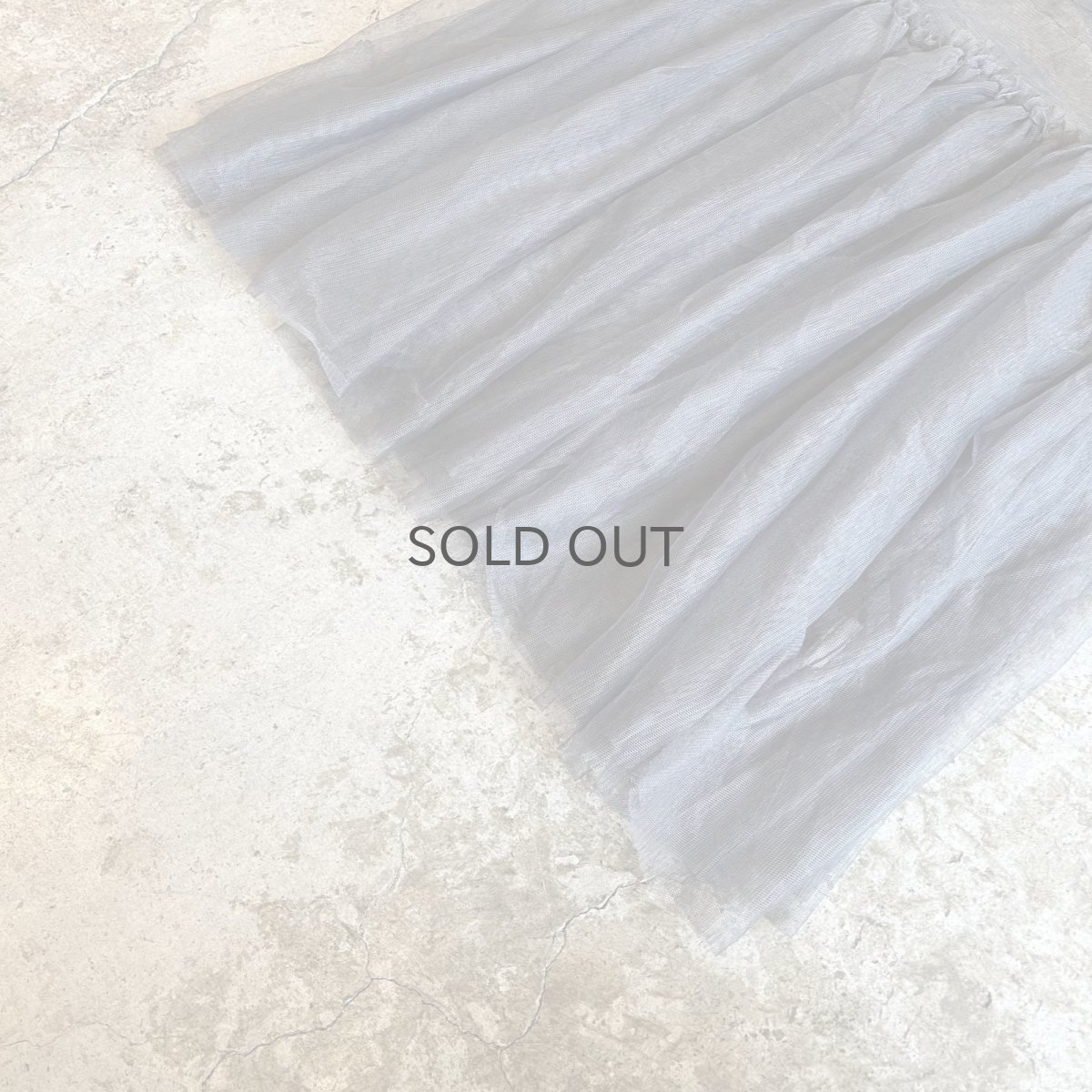 画像4: DOWN FRILL DESIGN GREY COLOR DOUBLE TULLE CAMISOLE / Ladies M (4)