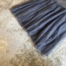 画像4: DOWN FRILL DESIGN GREY COLOR DOUBLE TULLE CAMISOLE / Ladies M (4)