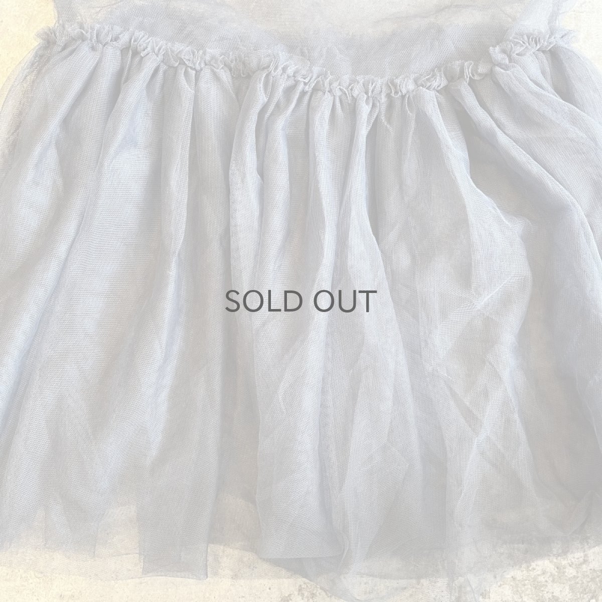 画像9: DOWN FRILL DESIGN GREY COLOR DOUBLE TULLE CAMISOLE / Ladies M (9)