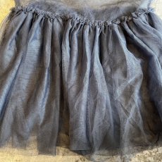 画像9: DOWN FRILL DESIGN GREY COLOR DOUBLE TULLE CAMISOLE / Ladies M (9)