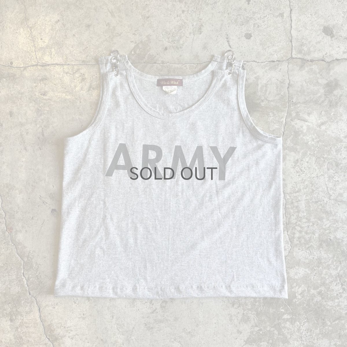画像1: 【Wiz&Witch】"ONE OFF" ARMY HOOK UP TANK TOP / OS (1)