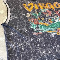 画像5: "VIRGO" ART PRINTED CHEMICAL WASH PATTERN N/S TEE / Mens L (5)