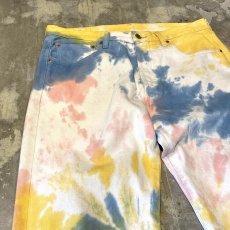 画像3: 【LEVI'S】501 TIE DYE PATTERN DENIM PANTS / W33 (3)