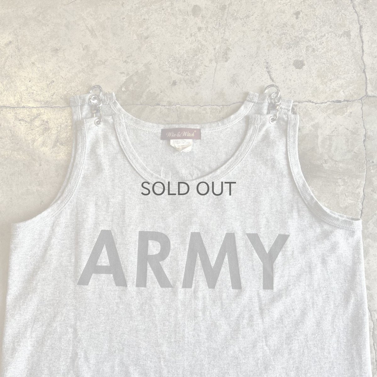 画像6: 【Wiz&Witch】"ONE OFF" ARMY HOOK UP TANK TOP / OS (6)