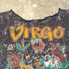 画像10: "VIRGO" ART PRINTED CHEMICAL WASH PATTERN N/S TEE / Mens L (10)