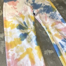 画像5: 【LEVI'S】501 TIE DYE PATTERN DENIM PANTS / W33 (5)
