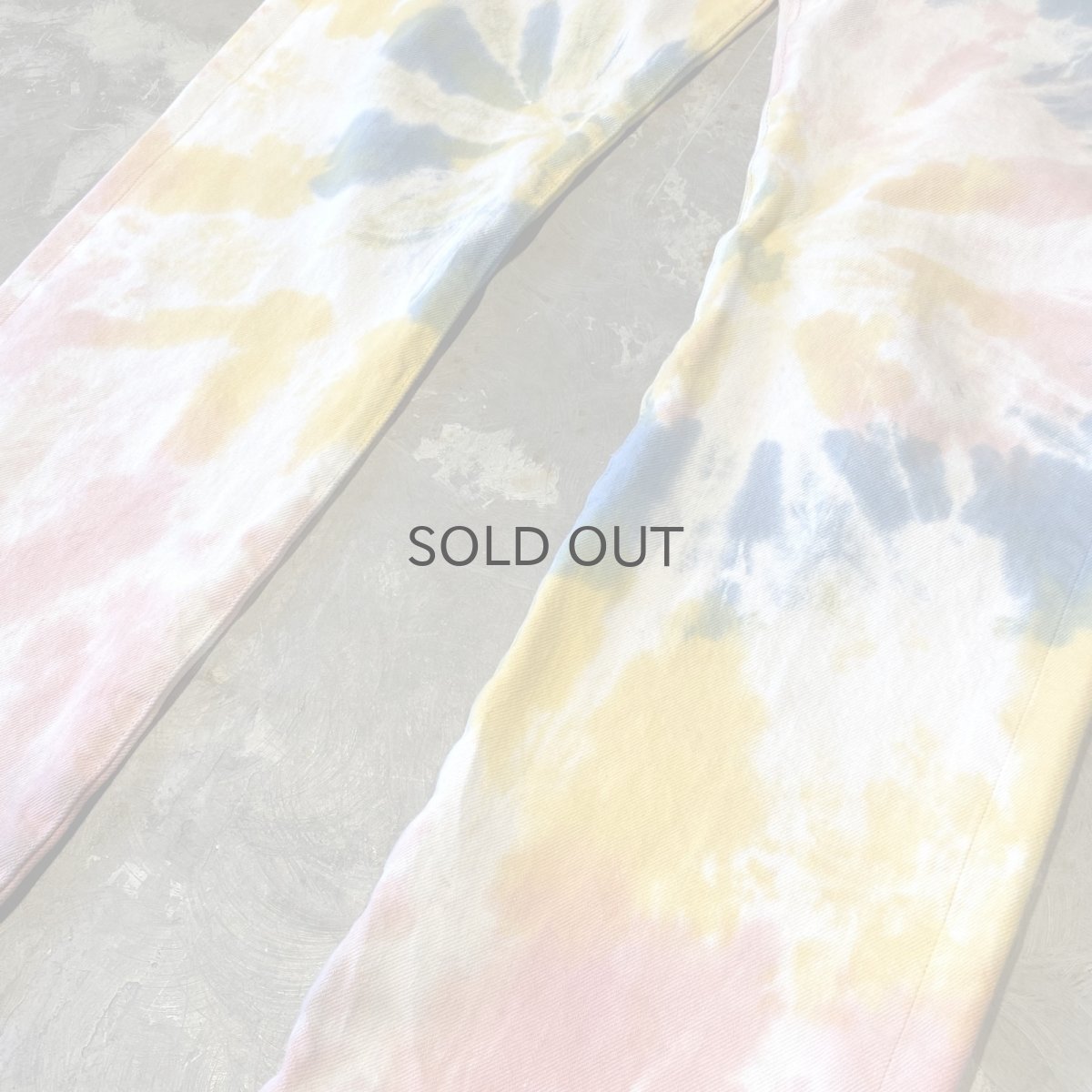 画像6: 【LEVI'S】501 TIE DYE PATTERN DENIM PANTS / W33 (6)