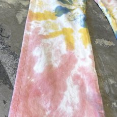 画像7: 【LEVI'S】501 TIE DYE PATTERN DENIM PANTS / W33 (7)