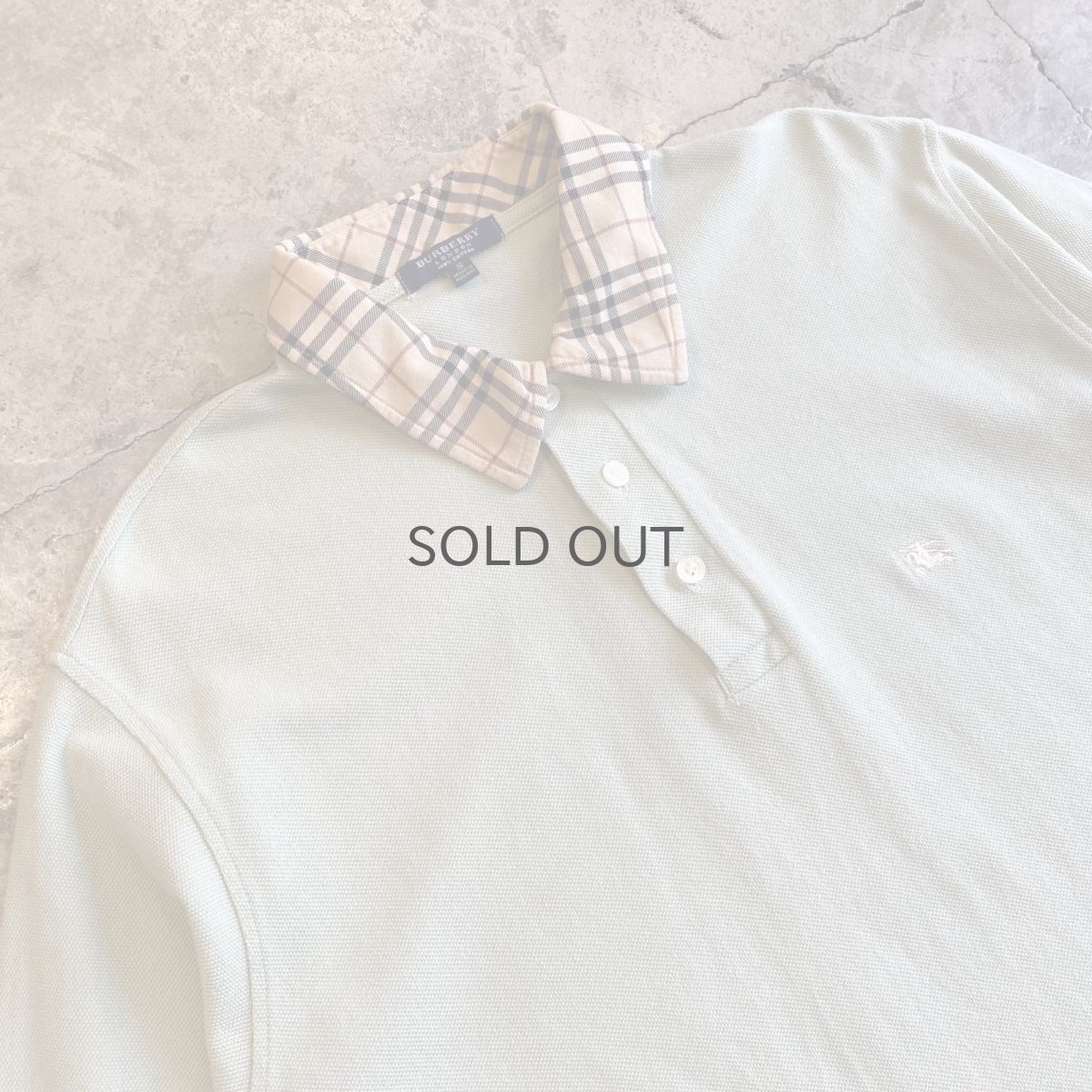 画像3: 【BURBERRY】 POINT CHECK COLLAR PATTERN DESIGN S/S POLO SHIRT / Ladies S(L) (3)