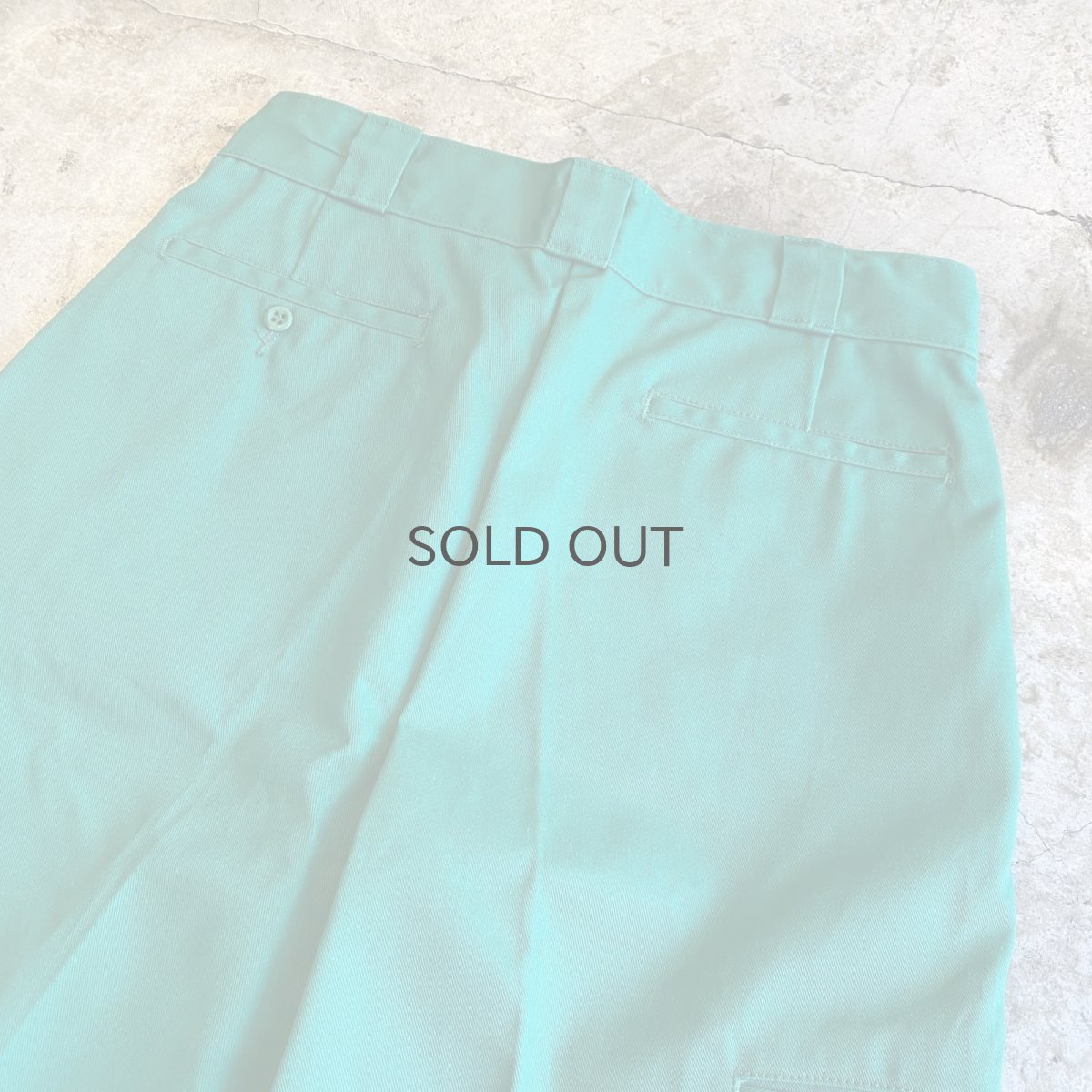 画像8: 【Dickies】GREEN COLOR DESIGN WORK HALF PANTS / W31 (8)