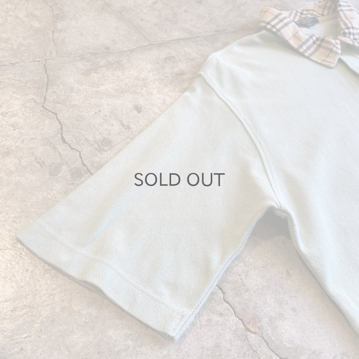 画像5: 【BURBERRY】 POINT CHECK COLLAR PATTERN DESIGN S/S POLO SHIRT / Ladies S(L) (5)