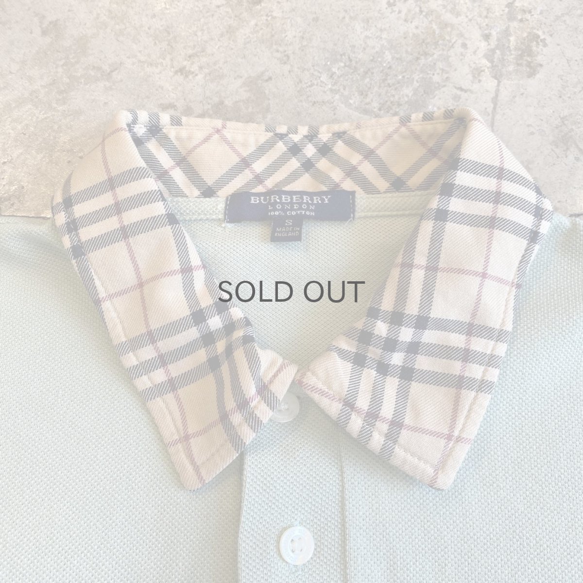 画像6: 【BURBERRY】 POINT CHECK COLLAR PATTERN DESIGN S/S POLO SHIRT / Ladies S(L) (6)