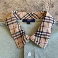 画像6: 【BURBERRY】 POINT CHECK COLLAR PATTERN DESIGN S/S POLO SHIRT / Ladies S(L) (6)