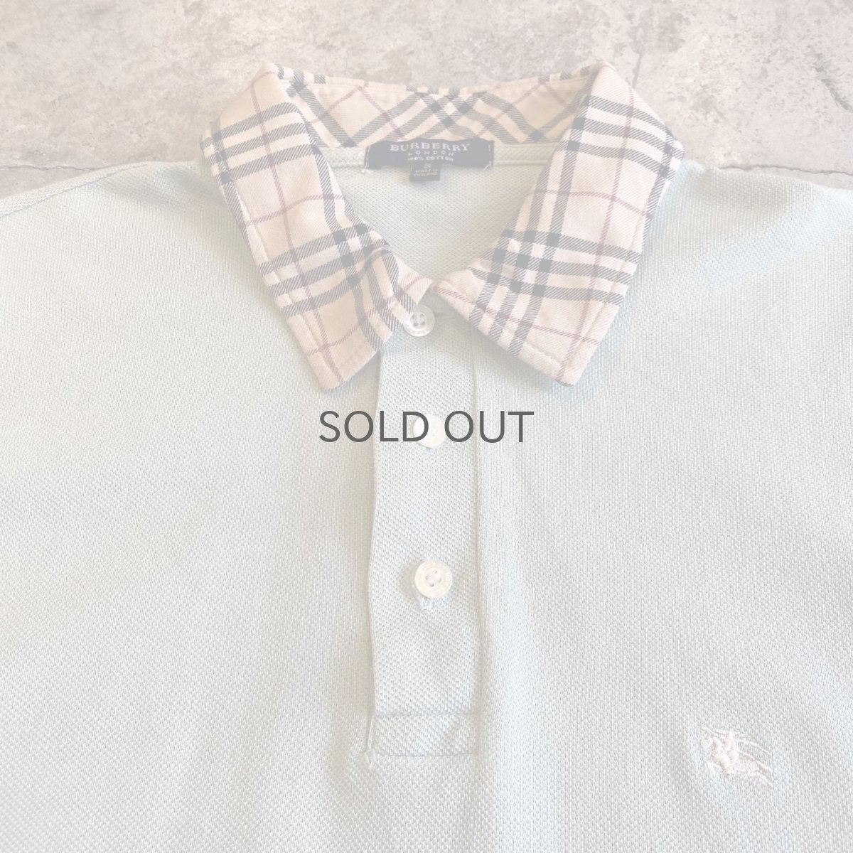画像4: 【BURBERRY】 POINT CHECK COLLAR PATTERN DESIGN S/S POLO SHIRT / Ladies S(L) (4)
