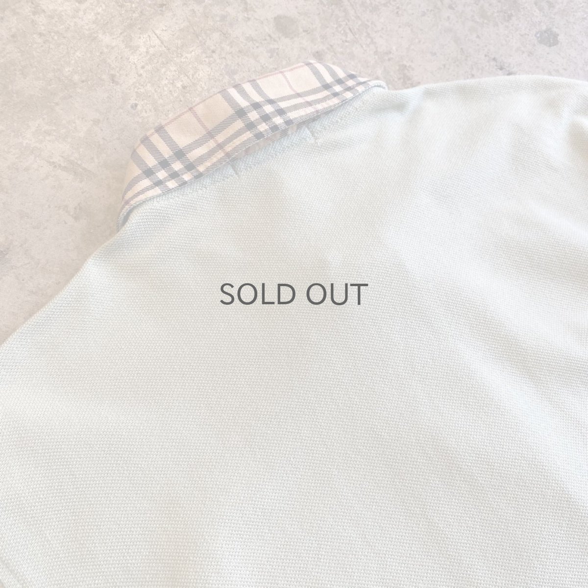画像10: 【BURBERRY】 POINT CHECK COLLAR PATTERN DESIGN S/S POLO SHIRT / Ladies S(L) (10)