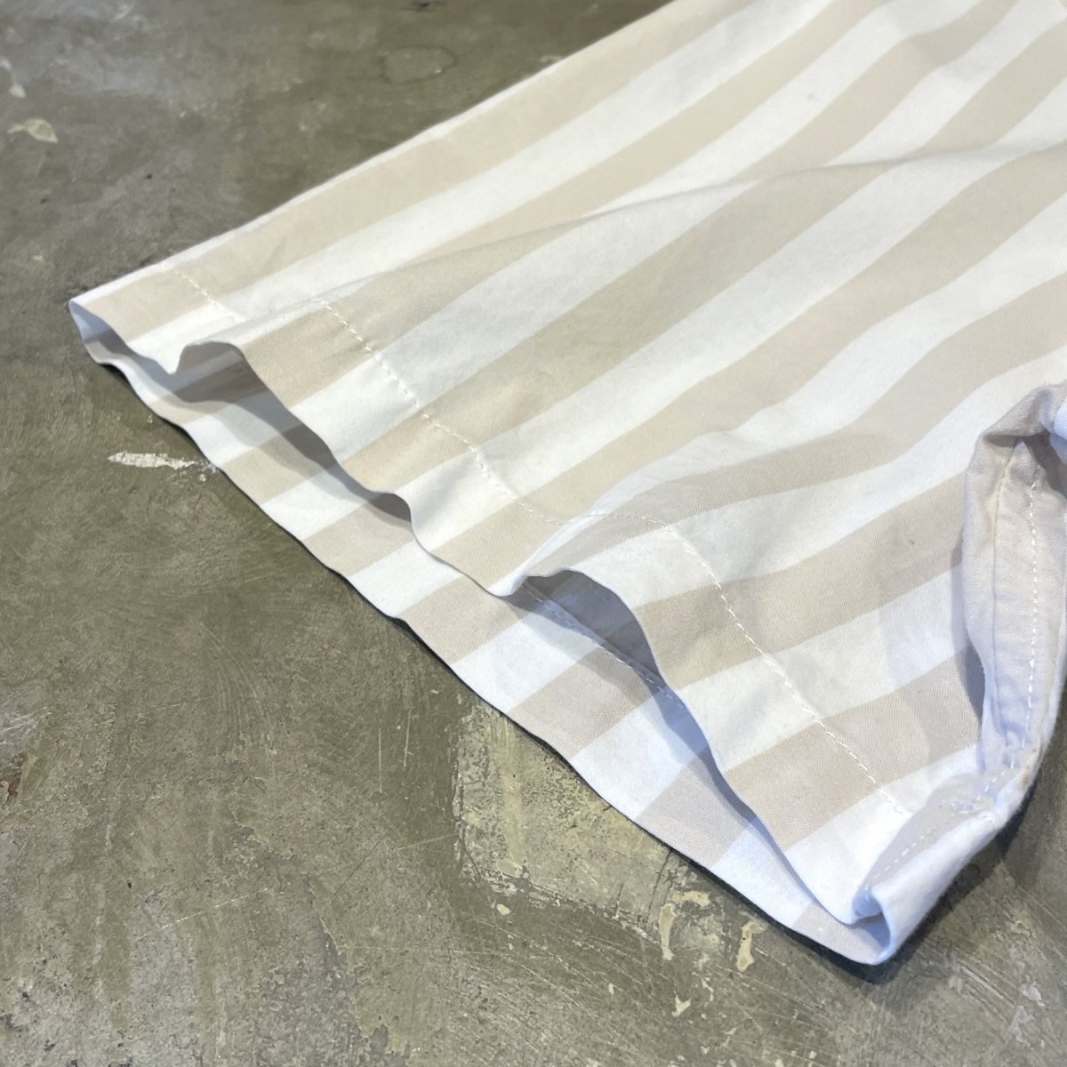 画像7: 90's【GAP】STRIPE PATTERN OPEN COLLAR S/S SHIRT / Mens XL (7)