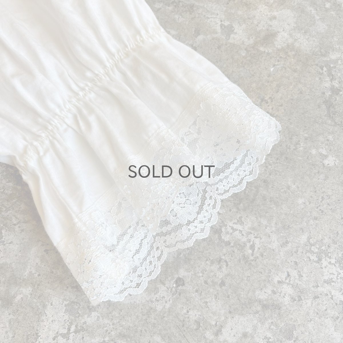 画像5: POINT LACE SAILOR DESIGN COLLAR SHORT BLOUSE / Ladies M (5)