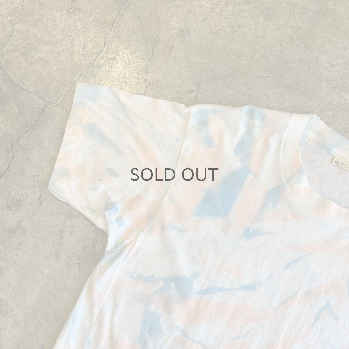 画像8: 80's ALL OVER TIE DYE PATTERN COLOR S/S TEE / Ladies L(XL) / MADE IN USA (8)