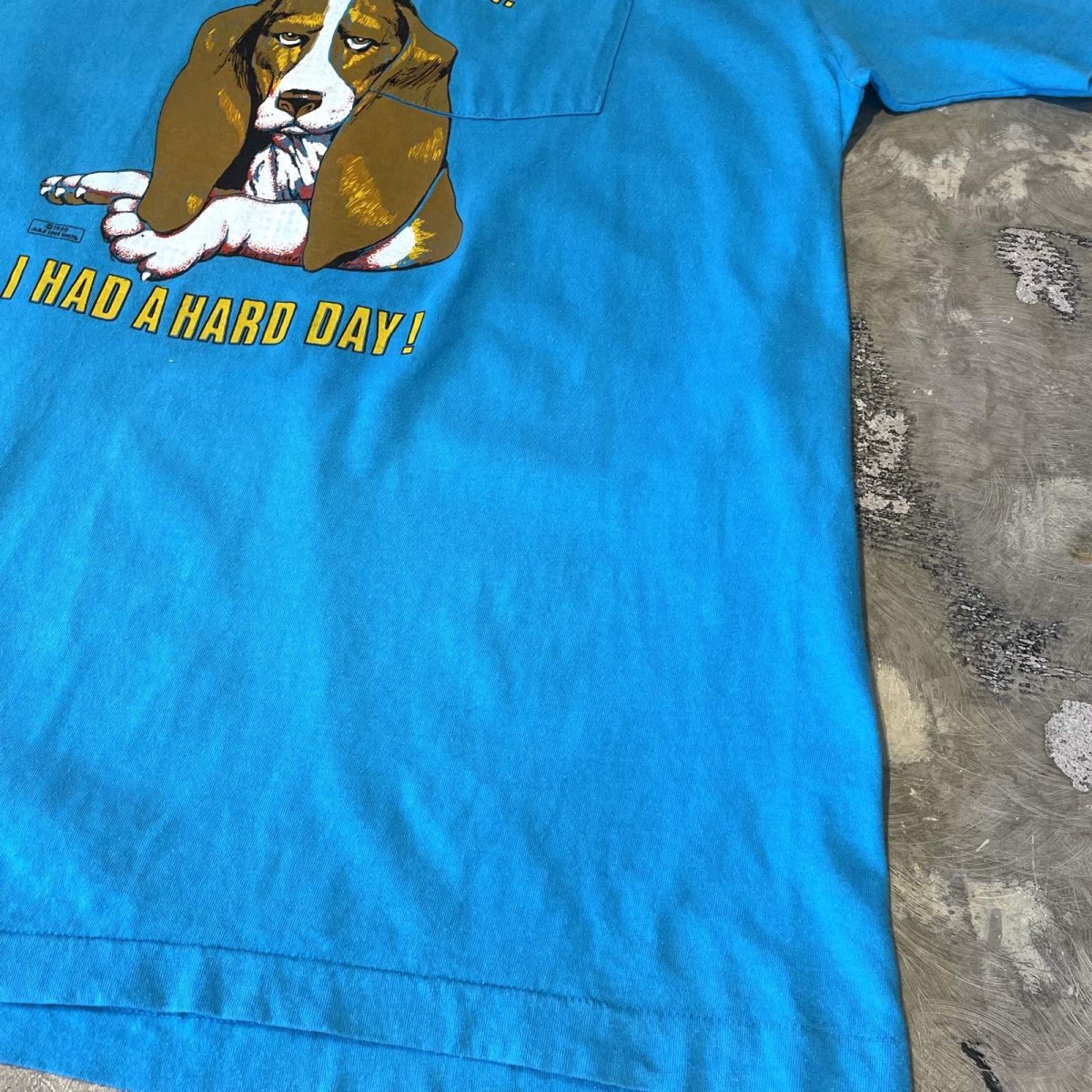 画像6: 80'sFRONT DOG PRINTED POCKET S/S TOPS / Mens L / MADE IN USA (6)